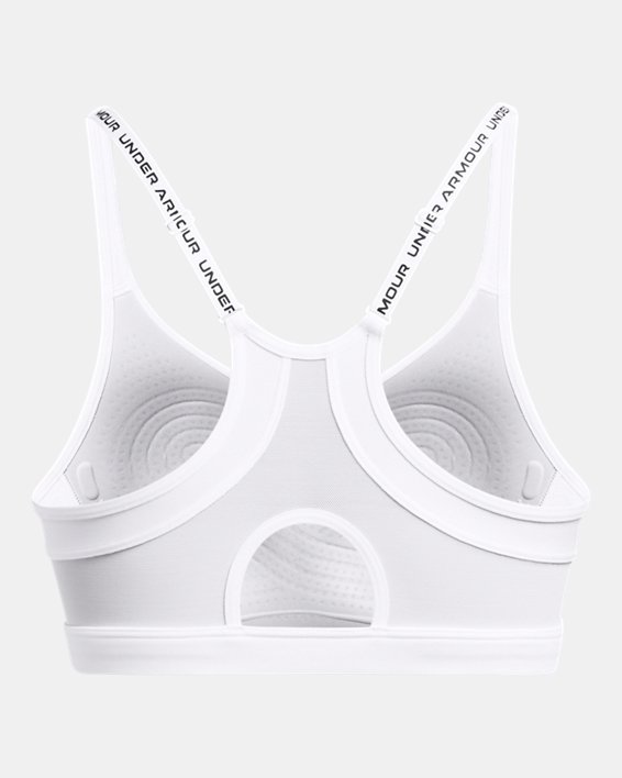 Bra deportivo de sujeción baja UA Infinity 2.0 para mujer, White, pdpMainDesktop image number 5